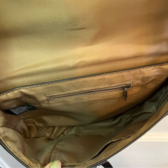 Falls Creek Women's Black Faux Leather Small Flap Crossbody Purse - Picture 8 of 11